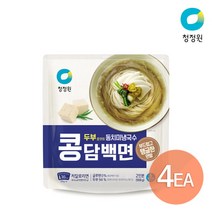 청정원 콩담백면 동치미냉국수(2인) 908g x 4개, 상세 설명 참조