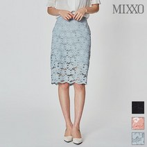 미쏘 플라워 레이스 미디 스커트 MIWWH9426A