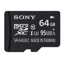 소니 마이크로 SD 메모리카드 Class10 U3 SR-64UX2A, 64GB