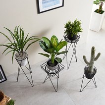 타워형 스틸 철제 디자인 플렌테리어 꽃집 화분대 플랜트박스 진열대 받침대 선반, 05.원형선반