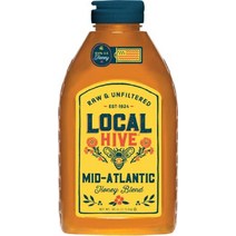 미국산 Local Hive 천연 생꿀 중부 대서양 블렌드 40oz (1.13kg), 2.5파운드(1팩), 2kg
