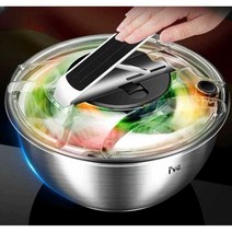 독일 주방 샐러드 회전 세척 야채 음식 탈수기 가정용, 상세 페이지 참고