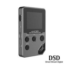 무손실 음원 하이파이 플레이어 amoi c10 hifi mp3 music player hd lossless mini sports jogging dac radio fm tf, 업그레이드된 dsd128-gray, 16 기가 바이트