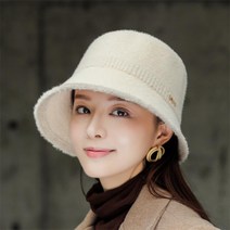 담비털 순색 벙거지 추동 비니 나들이 모자