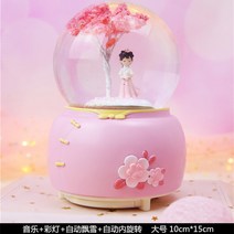 해외구매대행 판타지 벚꽃 Hanfu 기차여행 공주 수정 구슬 회전 뮤직박스 뮤직박스 악보-15188, 옵션05