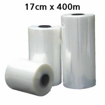PVC 원통형 수축비닐 0.03mm 17cm x 400m 1롤, 1개, 단일 길이