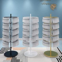 회전 진열대 철제 걸이 매대 휴대폰케이스 스카프 매장용, 7단 골드