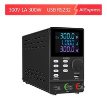 KUAIQU-Usb RS232 전원 공급 장치 랩 프로그래밍 가능 30V 10A 200V 300V 14 개의 메모리 기능 그룹 PC, 11 300V 1A DR Black_02 220V