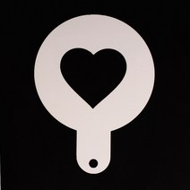 달곰베이킹 스텐실관련상품, 06-스텐실-하트, 1개
