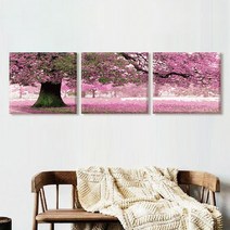 DIY 그리기 페인팅 명화 벚꽃나무 3단세트 40X50 아이러브페인팅 명화그리기세트 취미생활 수채화그림 실내놀이 유화페인팅 캐릭터 그림그리기 diy, SET (40X50 3개)