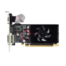 그래픽 카드 hd7450 2gb ddr3 64bit pci-e 2.0 hd 7450 컴퓨터 비디오 카드 hdmi 호환 vga dvi 인터페이스 for amd radeon gpu, 협력사, 검은색