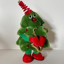 [장난감죽도] 댄싱트리 크리스마스 춤추는 산타 인형 캐롤나오는 장난감 틱톡 인싸템, 트리(트럼펫)