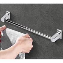상가 건물 화장실 교체 나사고정 수건걸이 타올걸이 부착식 다용도, 수건걸이올크롬