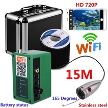 수중촬영 카메라 cctv 다이빙장비 스쿠버 산업잠수 선박촬영 HD 1000TVL Wifi 무선 낚시 IOS ndroid PP 용 비디오 녹화 비디오 녹화 및 사진 지원, 중국, F005E-15M-WIFI