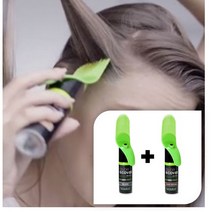 3초 새치커버빗 2개 1분 염색 펜 밝은색 타투 헤어틴트 새치빗 뿌염 염색펜, 다크브라운2개