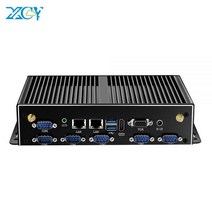 팬리스 미니 PC 인텔 코어 i3 4005U i5 4200U i7 4500U 6x RS232 DB9 2x 기가비트 이더넷 4G LTE WiFi HDMI VGA 6xUSB Windo, 4G RAM 64G SSD WiFi, Intel Pentium 3805U