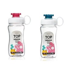 오너클랜 코멕스 TOP물병 450ml 2개 세트( 블루+핑크), 단품