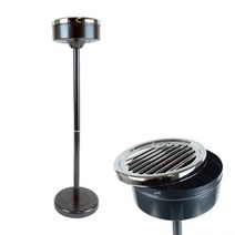 60CM 스탠드 재떨이 검정 업소 흡연실 야외 흡연구역