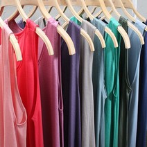 면 민소매원피스 비비드