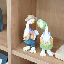오리커플 장식장꾸미기 동화소품 개업선물 감각있는 미니어처 귀여운피규어 엔틱한느낌