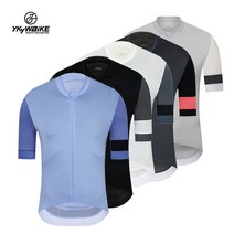 YKYWBIKE Powerband 사이클링 저지 남성 여름 자전거 의류 슬림 반팔 자전거 셔츠