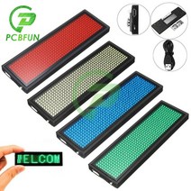 LED전광판 매장 홍보 광고 보드 충전식 블루투스 디지털 led 배지 diy 프로그래밍 가능한 스크롤 메시지 미니 led 이름 태그 배지, 화이트 블루투스 없음