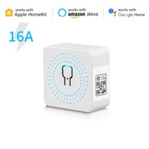 미니 WIFI 스위치 Homekit 스마트 차단기 Apple Alexa Google 홈 무선 원격 제어 타이머 16A 2 방향, [02] 2 Pcs, [01] Homekit APP, 01 Homekit APP_02 2 Pcs