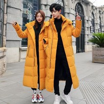 남성 여성 겨울 자켓 두꺼운 (겨울) 따뜻한 롱 2023 화이트 덕 다운 후드 코트 블랙 레드 파카 5XL 90%