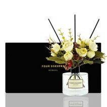 [바보사랑] 포시즌 디퓨저 블랙라벨 선물세트 200ml 로얄장미 화이트, 향오일:라일락