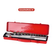 썬키 12.7mm 복스 렌치 17종 세트, 1세트