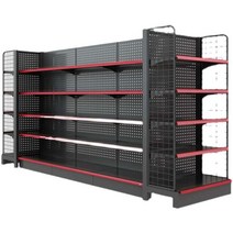 마트 진열장 주문제작 슈퍼 편의점 상품 전시 진열대, 상세이페이지 참고, 블랙 80x32x163 x5단x바퀴