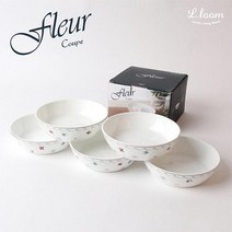 플뢰르 도자기 찬기 5p 세트 / 소 중 대, 찬기 소5p