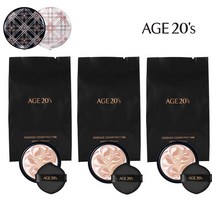 AGE20s 에이지투웨니스 에센스커버팩트 3세대 HQ 리필 14g, 3개, HQ 23호