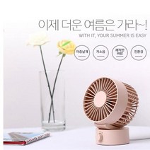 현아몰 저소음 USB 탁상용 선풍기 써큘레이터, 써큘레이터_인디안핑크