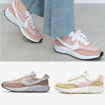 나이키 와플 데뷰 여성 우먼스 핑크 운동화 스니커즈 키높이 어글리 국내정품 국내배송