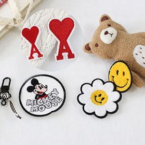 봉제식와펜 4종 jgn 핸드메이드 악세사리 리폼 수선 부자재, 하트에이(소)