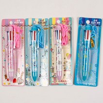 6색목걸이볼펜 (4개세트), 명쿠팡 본상품선택, 명쿠팡 본상품선택