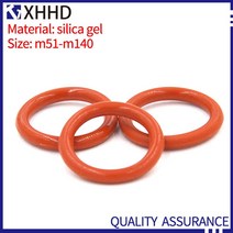 고무오링 패킹 실리콘 오링 고무링 10PCS M51-M140 실리콘 씰링 빨간색 가스 켓 고온 저항 실리카 젤 Oring, 73 M75x5mm(10pcs)