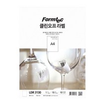 D 클린 오프라벨 LR-3130 A4 10매 투명라벨 프린터라벨지 견출지 A4라벨지, 상세페이지 참조, 상세페이지 참조