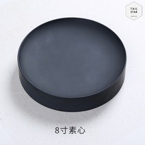 벼루먹 장인 미니 둥근 원형 벼루 고급 고전 심플 문방사우, 8촌 소심연