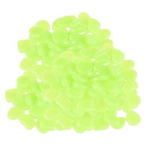 200PCS 100PCS 50PCS 정원 빛나는 빛나는 돌 조약돌 녹색 파란색 각, # 50 개, * 연한 초록색