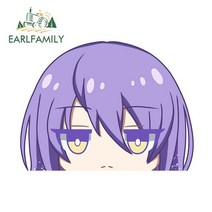 EARLFAMILY-이누가미 코론 홀로라이브 자동차 스티커 13cm 노트북 앞 유리 액세서리 데칼 바이크 오토바이 RV JDM 밴용, 15 YT-193900-13cm, 15 YT-193900-13cm