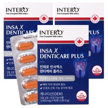 인테로 인사엑스 플러스 잇몸 치아 뼈건강 + 사은품 증정, 3박스 x 90정 (9개월분)