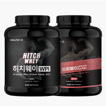 히치웨이 WPI 프로틴 헬스 단백질보충제 분리유청단백질 헬시오 2kg 1통, 2통, 5. 히치웨이(2kg) 초코맛+딸기맛(5%할인)