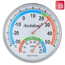 thermo hygrometer J640 아날로그온습도계 벽걸이 탁상 실내온도계습도계, 1세트