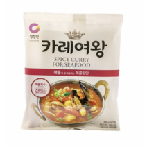 청정원 카레여왕 해물 매콤한 맛, 108g, 3개