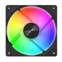 배기휀 환기팬 냄새제거 PC 케이스 120mm 팬 3 핀 빅 4 RGB 다채로운 램프 라디에이터 쿨러 음소거, 02 1800RPM_01 RGB_01 1PCS