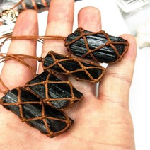 자체제작 원석목걸이 천연 블랙 스톤 목걸이 펜던트 빈티지 오리지널 광석 표본 패션 주얼리 액세서리 선