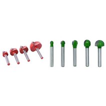 4Pcs 6Mm 샹크 라운드 코 코브 박스 우드 라우터 비트 커터 & 볼 세트, 01 라벤더