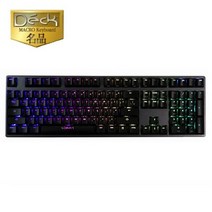 덱 DECK CBL-108S 만텔라 RGB 게이밍 기계식 유선키보드, 갈축